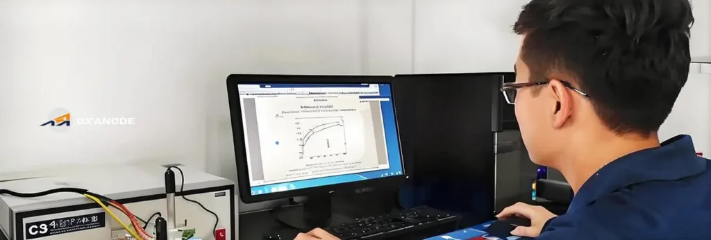 Electrochemical analysis with titanium electrodes
