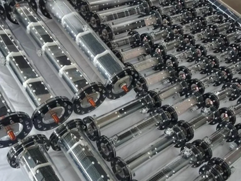 Electrolysis of brine to produce titanium chloride anode