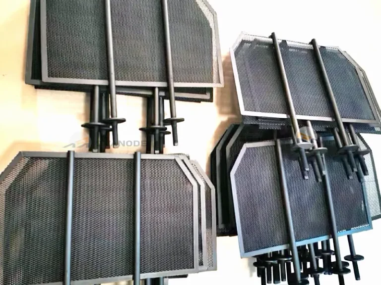 Titanium anode for scale removal in circulating water Titanium anode for scale removal in circulating water