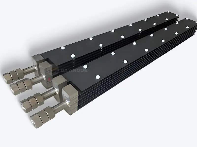 Titanium anode group