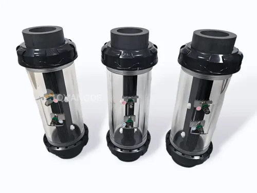 Titanium anode for salt chlorination machine