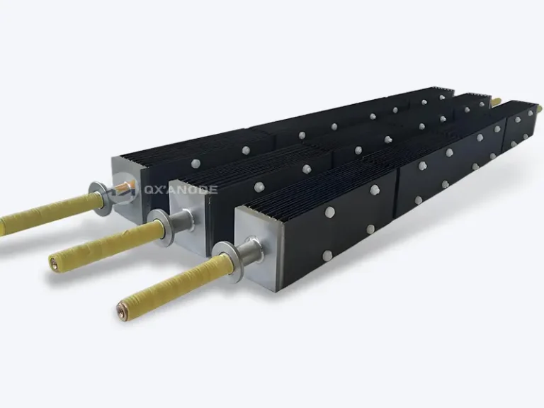 Titanium anodes plates for electrolytic chlorine production