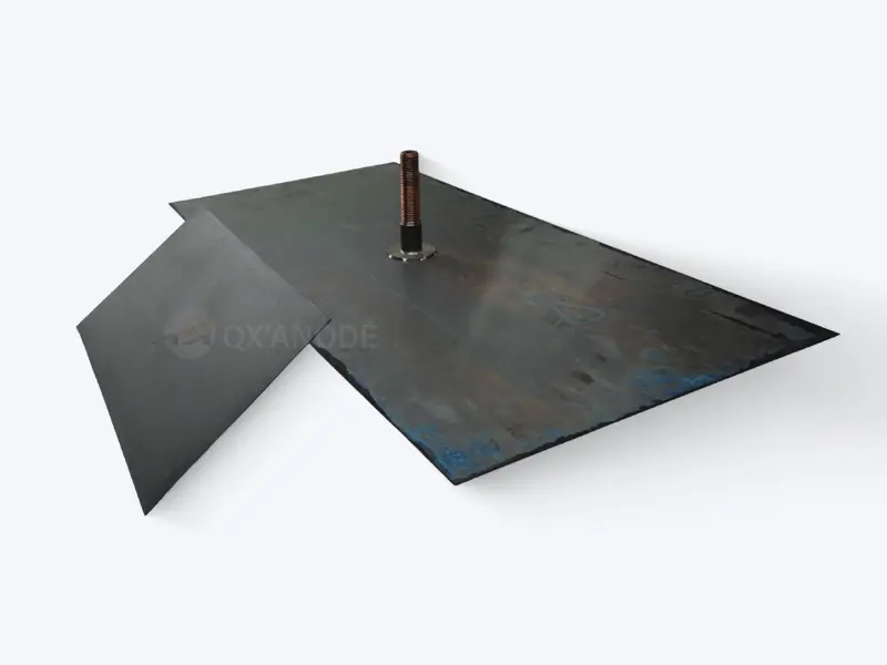 Titanium anode-electrodialysis