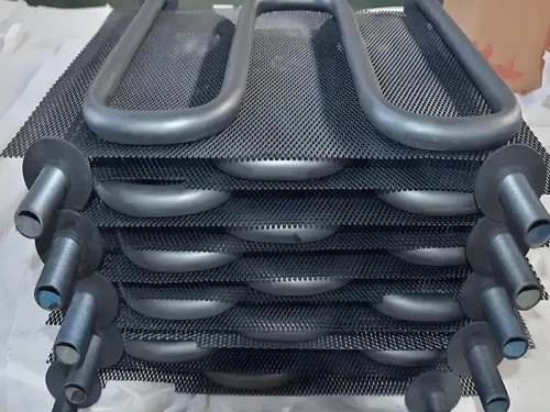 Titanium anode for electrolytic chlorine dioxide generator