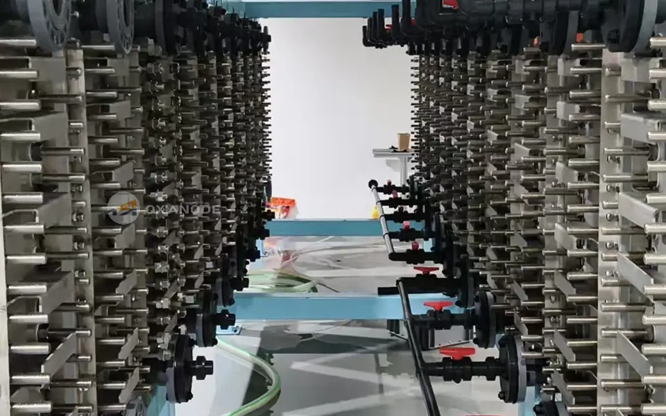 Titanium anode for seawater electrolysis to produce chlorine